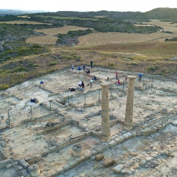 Ciudad romana de “Los Bañales”, campaña 2020, Uncastillo.